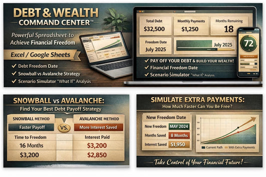 DEBT & WEALTH COMMAND Center™ Financial Freedom Simulator