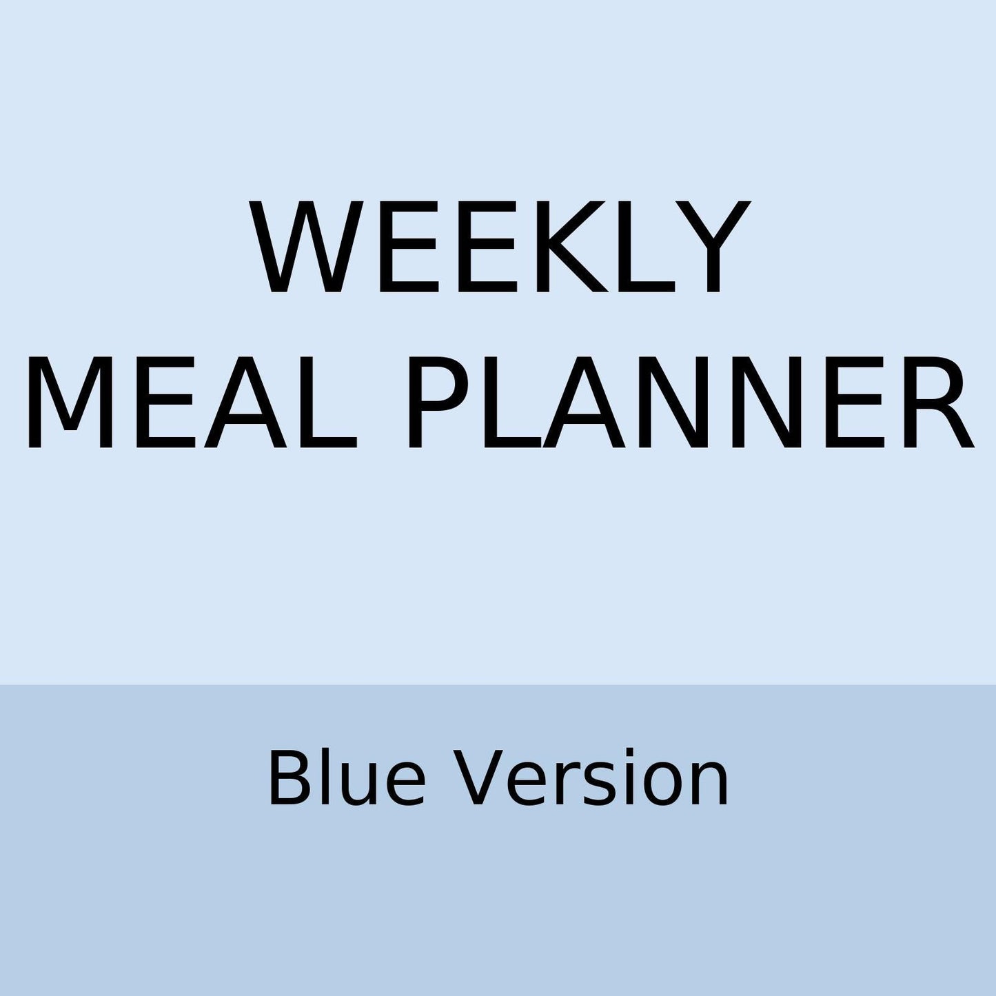 Meal Planner + Grocery List – Etsy Listing