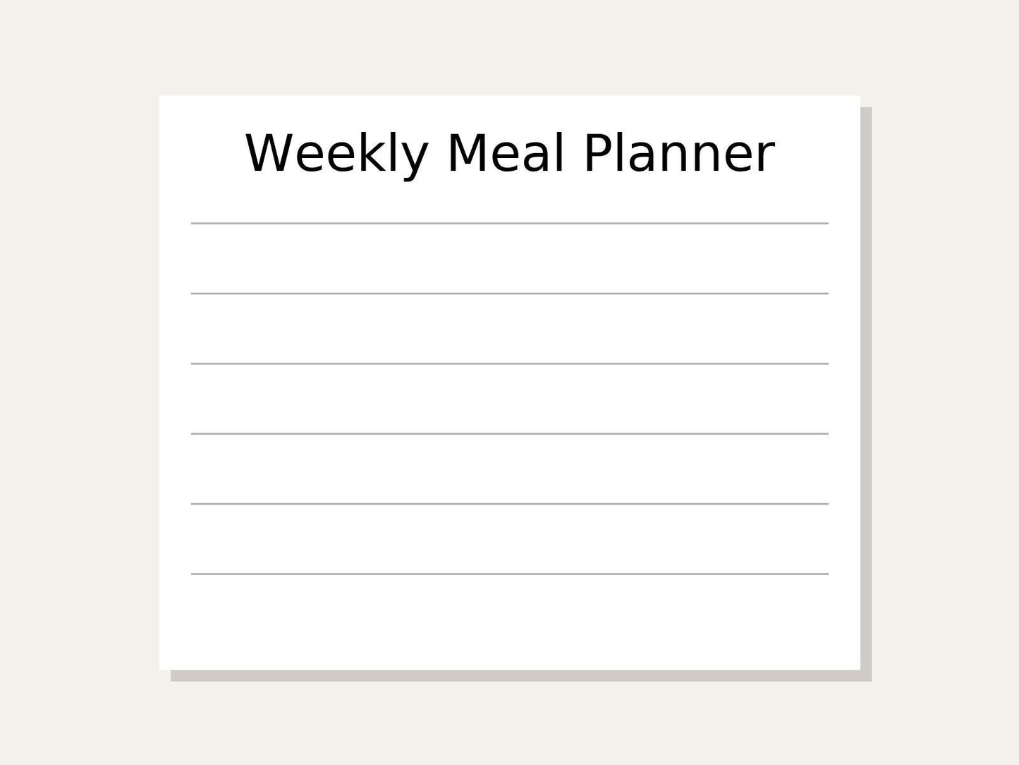 Meal Planner + Grocery List – Etsy Listing