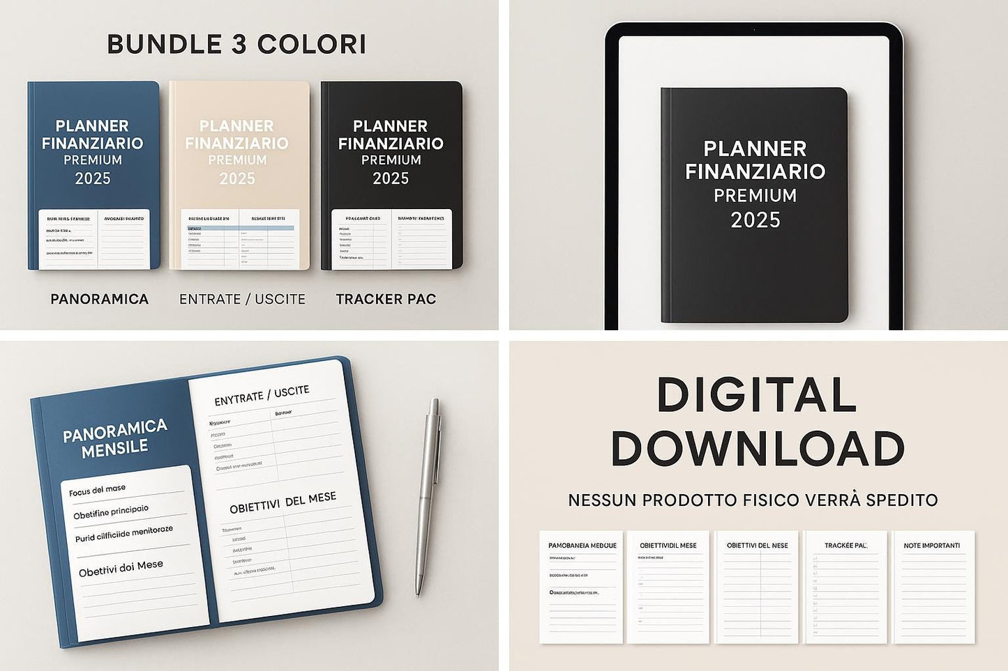 Financial Planner 2025–2026 • Budget Template • Monthly Income & Expenses • Savings Tracker • PAC Investment Tracker • Emergency Fund •