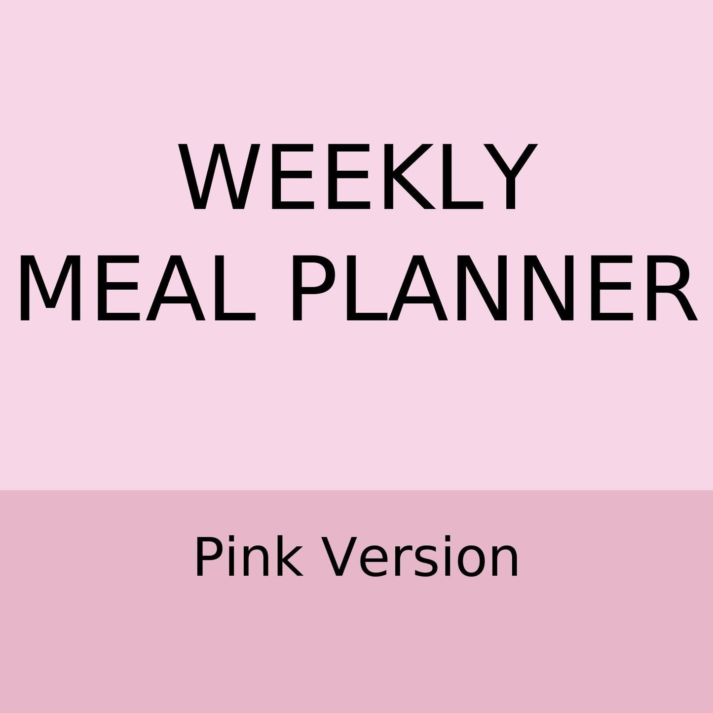 Meal Planner + Grocery List – Etsy Listing